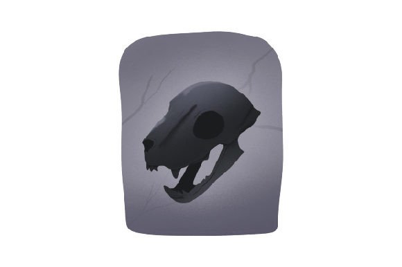 Baba Yaga's Black Skull Cat