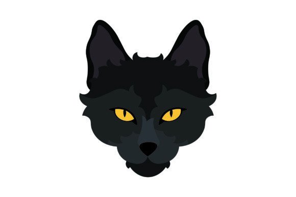 Black Cat Floating Head