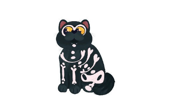 British Short Hair Cat Wearing Halloween Costume