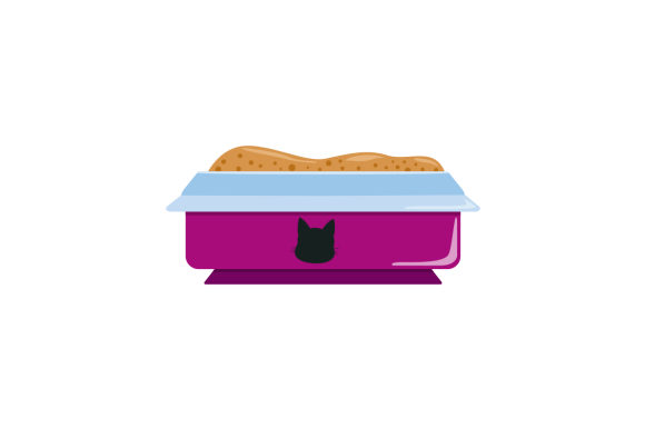 Cat Litter Box Embroidery Design