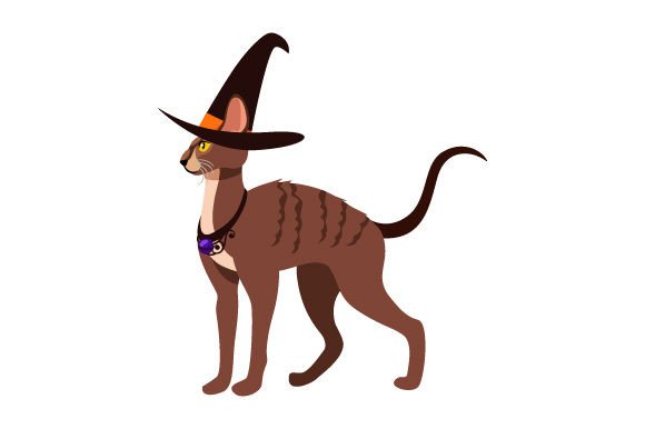 Cornish Rex Cat Wearing Halloween Costume