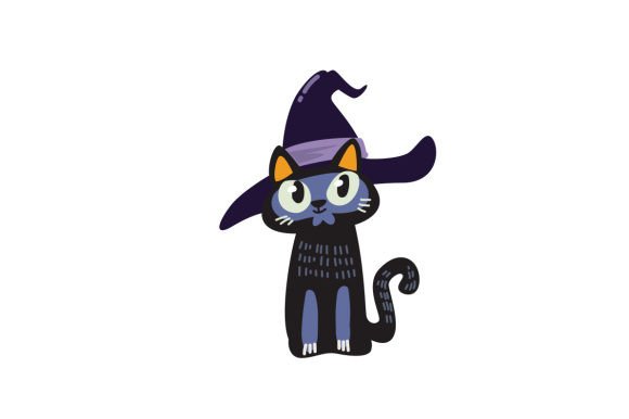 Enchanted Pastel Halloween Cat
