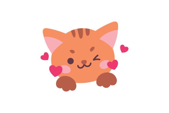 Kawaii Cat Valentine's Day
