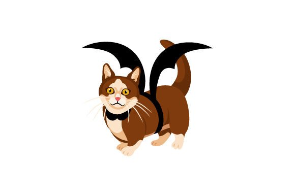 Munchkin Cat Wearing Halloween Costume