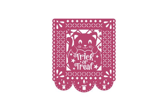 Papel Picado - Trick or Treat, Cat