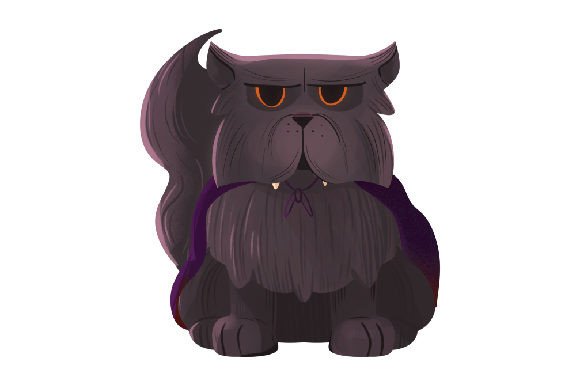 Persian Cat Wearing Halloween Costume