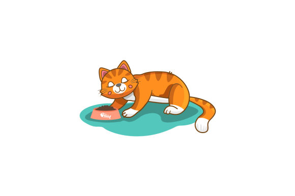 Thin Cat Eating