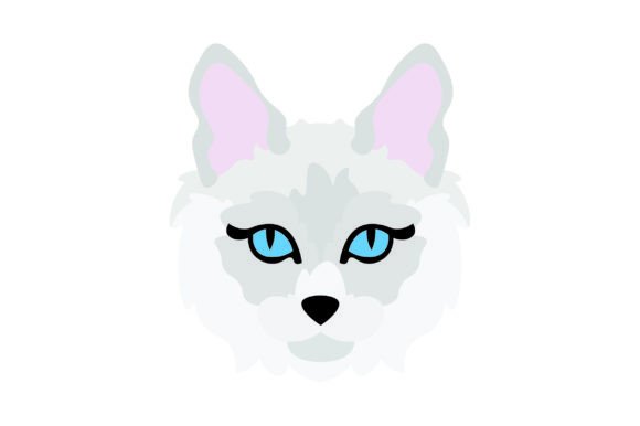 White Cat Floating Head