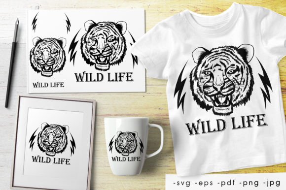 Wild Life Lion Face.Design for Printing